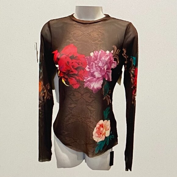 AFRM KAYLEE TOP IN SNAKE MULTI COLOR FLORAL NWT MED - Picture 5 of 6